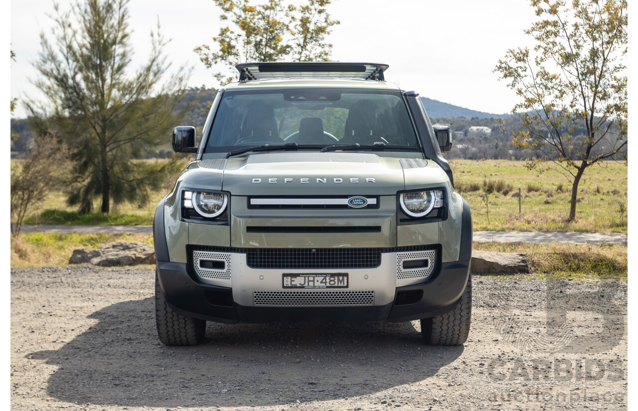07/2020 Land Rover Defender 110 D240 S (4x4) MY20 L663 4d Wagon Pangea Green Metallic Twin Turbo Diesel 2.0L
