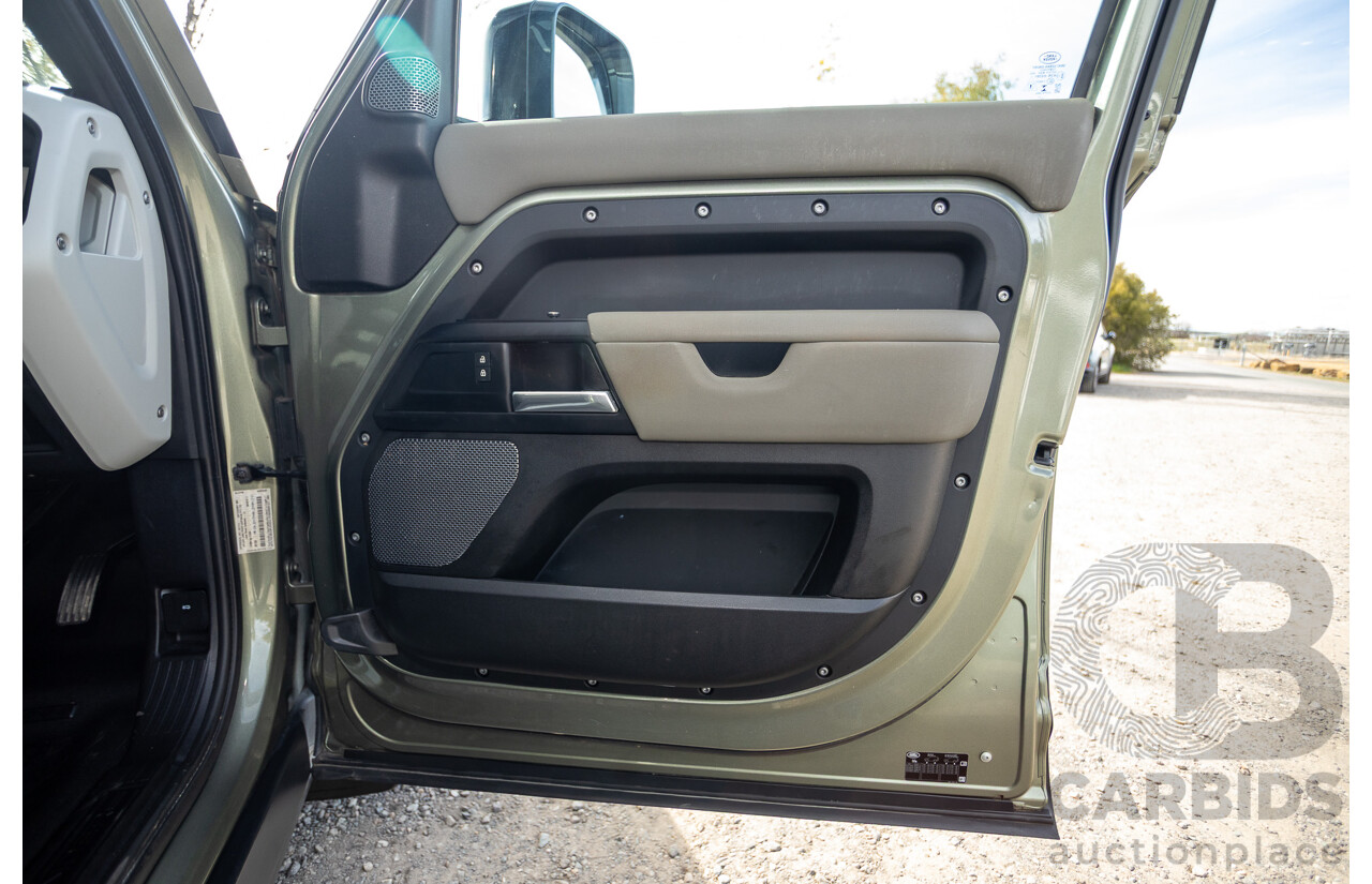 07/2020 Land Rover Defender 110 D240 S (4x4) MY20 L663 4d Wagon Pangea Green Metallic Twin Turbo Diesel 2.0L