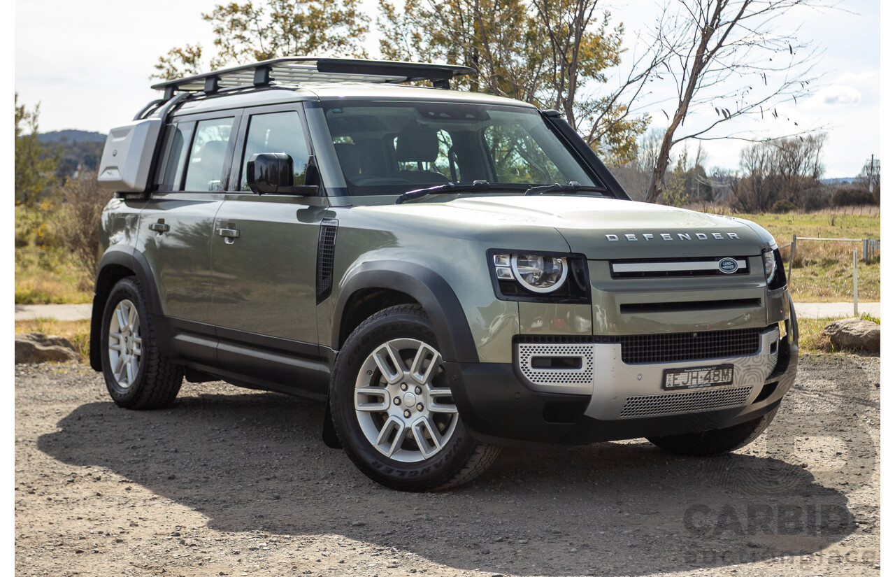 07/2020 Land Rover Defender 110 D240 S (4x4) MY20 L663 4d Wagon Pangea Green Metallic Twin Turbo Diesel 2.0L