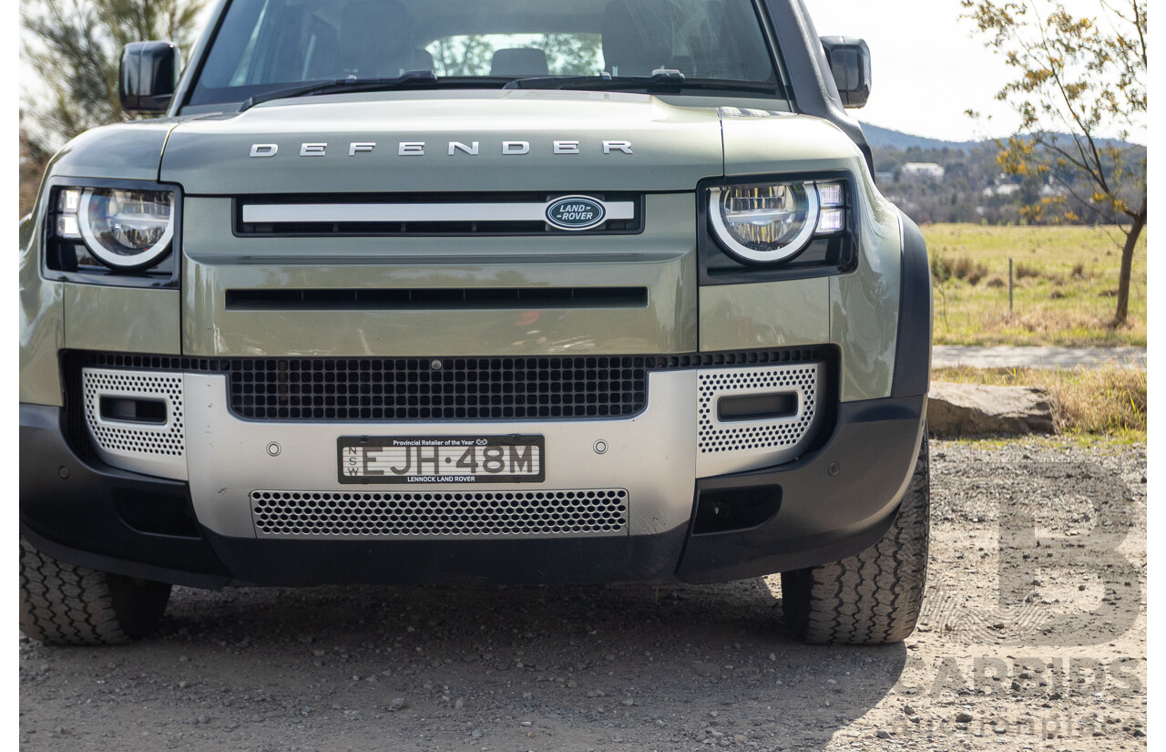 07/2020 Land Rover Defender 110 D240 S (4x4) MY20 L663 4d Wagon Pangea Green Metallic Twin Turbo Diesel 2.0L