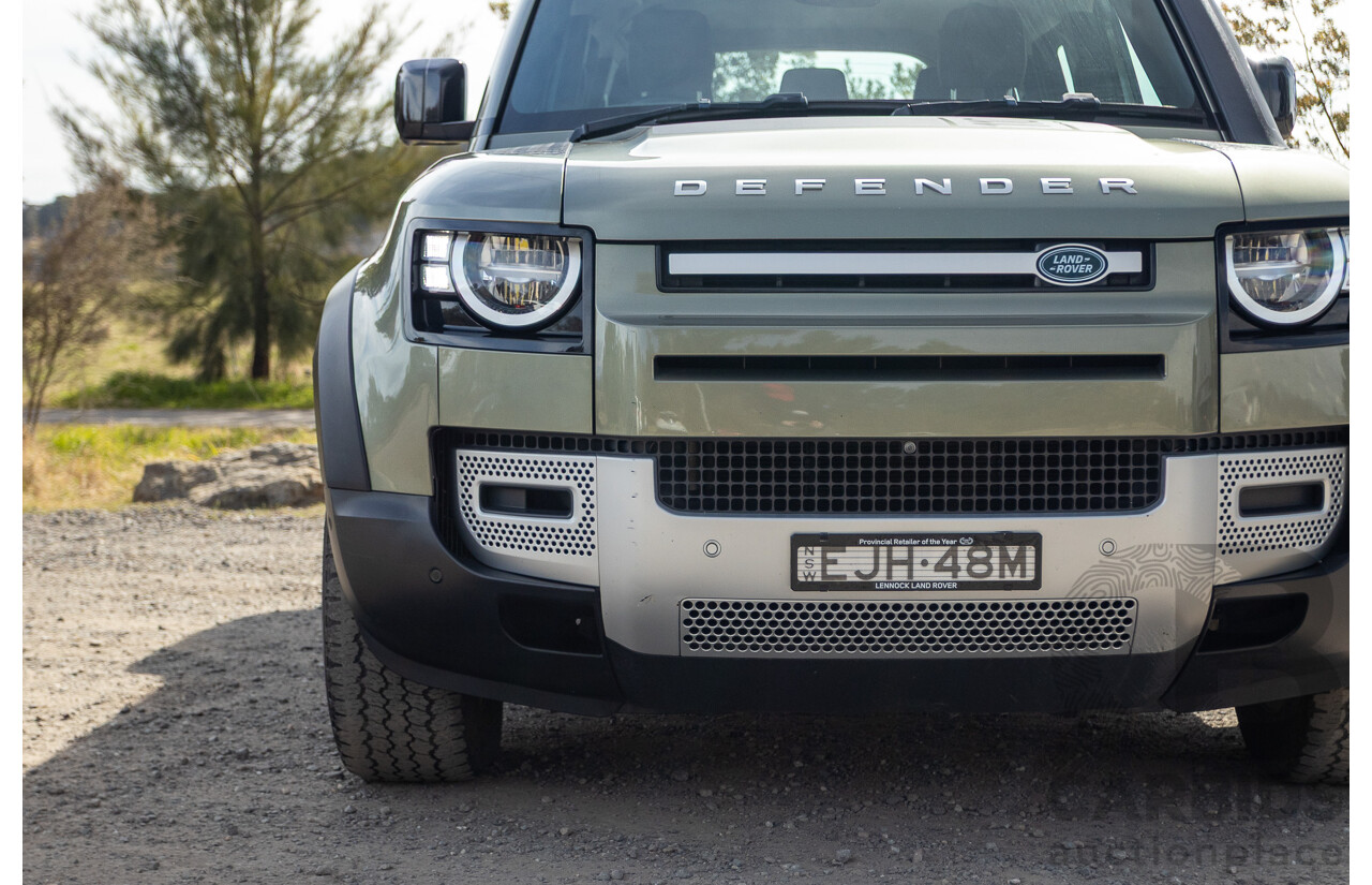 07/2020 Land Rover Defender 110 D240 S (4x4) MY20 L663 4d Wagon Pangea Green Metallic Twin Turbo Diesel 2.0L