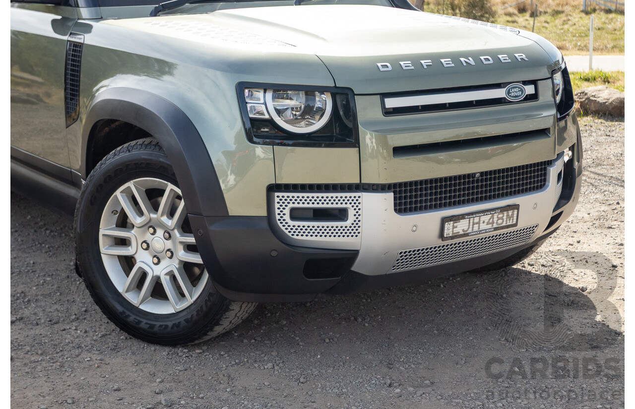 07/2020 Land Rover Defender 110 D240 S (4x4) MY20 L663 4d Wagon Pangea Green Metallic Twin Turbo Diesel 2.0L