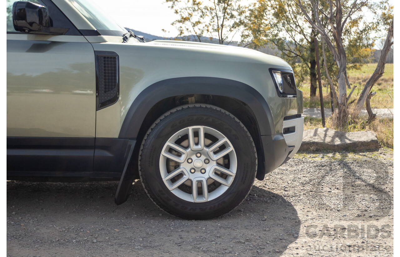 07/2020 Land Rover Defender 110 D240 S (4x4) MY20 L663 4d Wagon Pangea Green Metallic Twin Turbo Diesel 2.0L