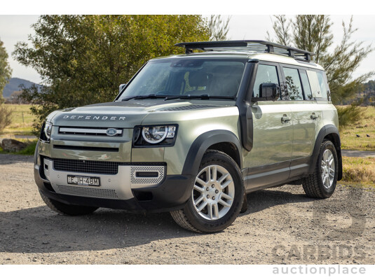 07/2020 Land Rover Defender 110 D240 S (4x4) MY20 L663 4d Wagon Pangea Green Metallic Twin Turbo Diesel 2.0L