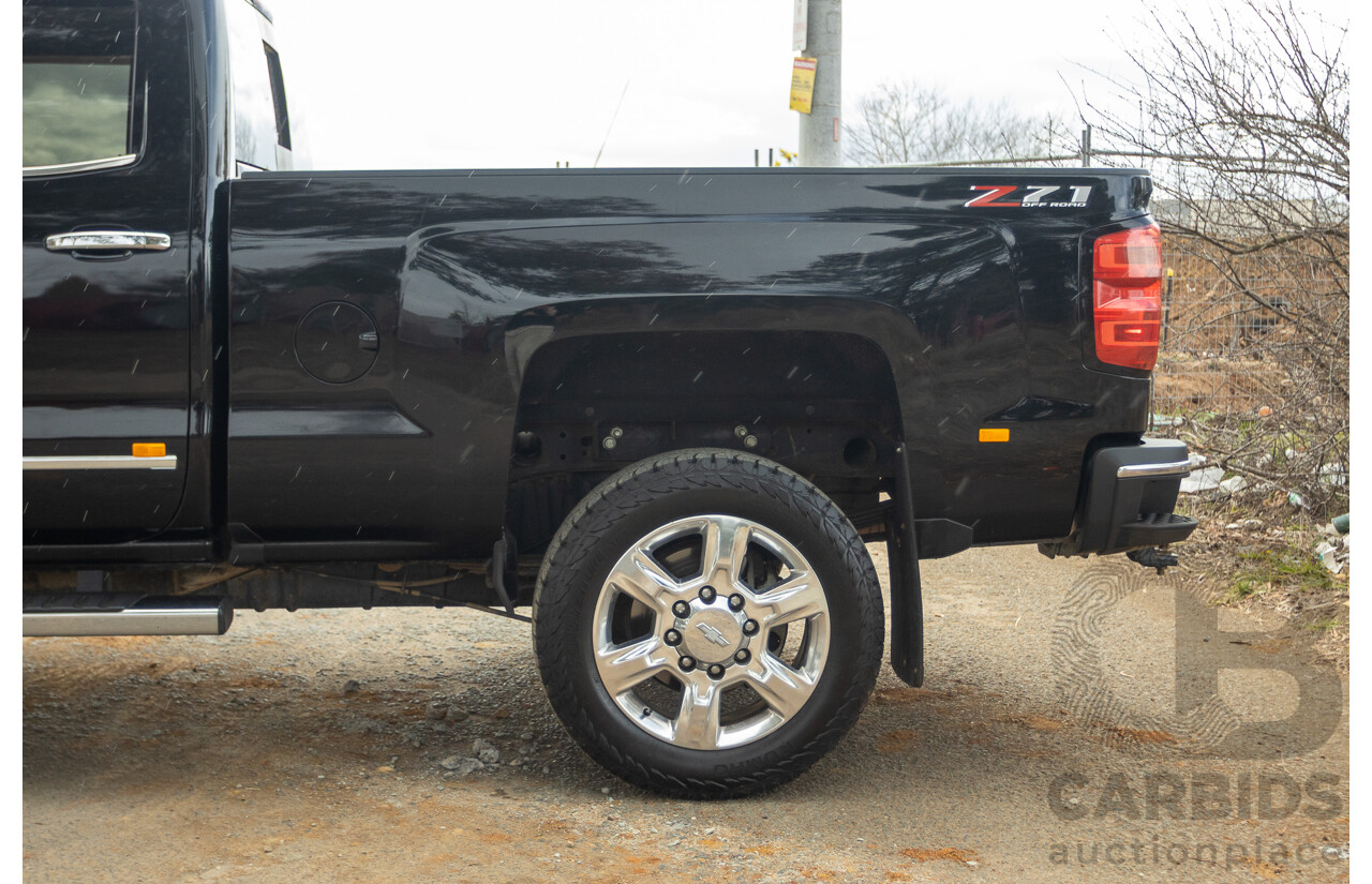 01/2020 Chevrolet Silverado 2500HD LTZ (4x4) C/K25 MY20 4d Crew Cab Black Turbo Diesel V8 6.6L