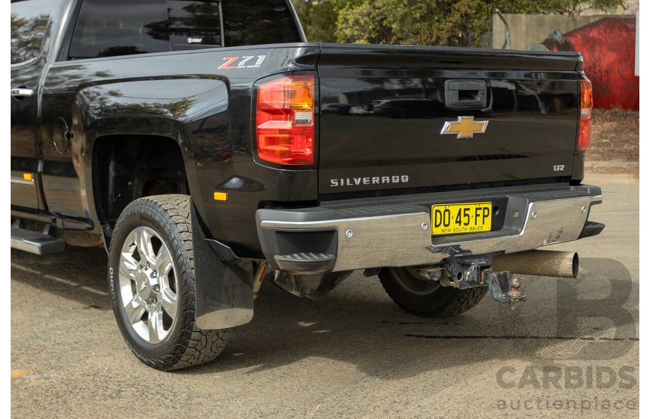 01/2020 Chevrolet Silverado 2500HD LTZ (4x4) C/K25 MY20 4d Crew Cab Black Turbo Diesel V8 6.6L