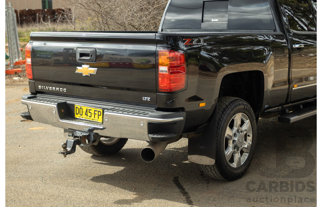 01/2020 Chevrolet Silverado 2500HD LTZ (4x4) C/K25 MY20 4d Crew Cab Black Turbo Diesel V8 6.6L