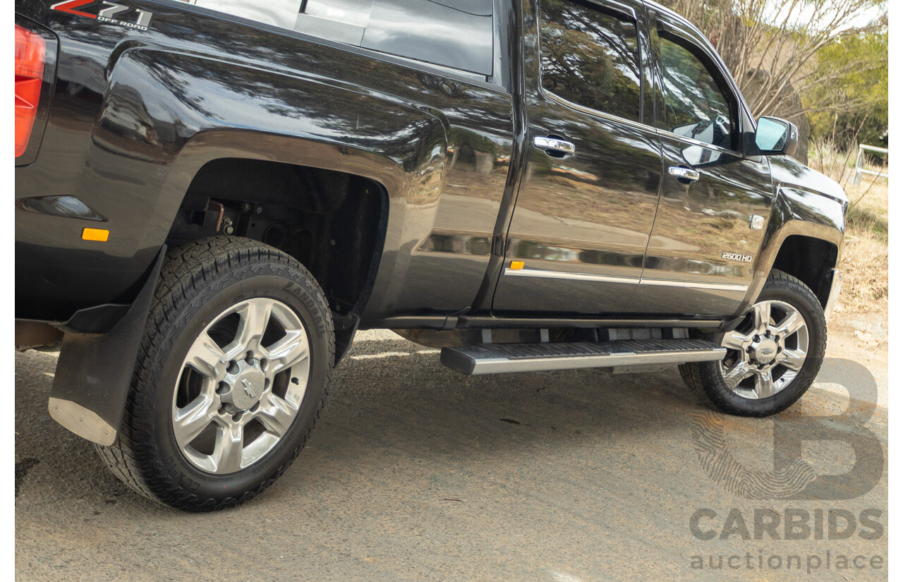 01/2020 Chevrolet Silverado 2500HD LTZ (4x4) C/K25 MY20 4d Crew Cab Black Turbo Diesel V8 6.6L
