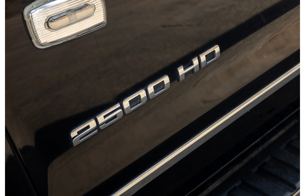 01/2020 Chevrolet Silverado 2500HD LTZ (4x4) C/K25 MY20 4d Crew Cab Black Turbo Diesel V8 6.6L