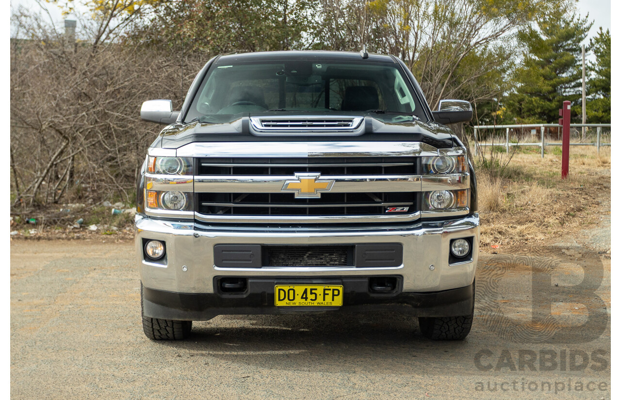 01/2020 Chevrolet Silverado 2500HD LTZ (4x4) C/K25 MY20 4d Crew Cab Black Turbo Diesel V8 6.6L