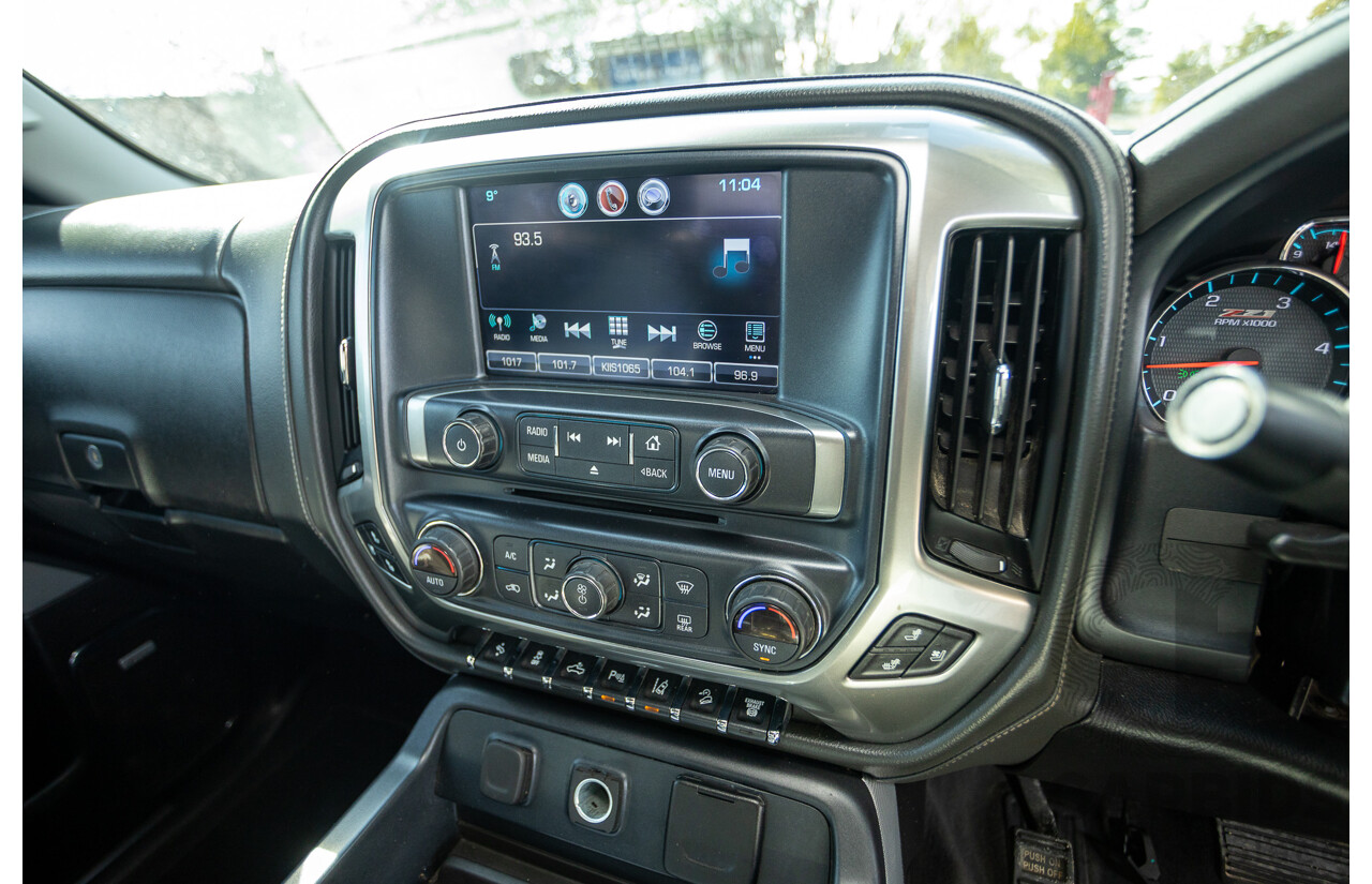 01/2020 Chevrolet Silverado 2500HD LTZ (4x4) C/K25 MY20 4d Crew Cab Black Turbo Diesel V8 6.6L
