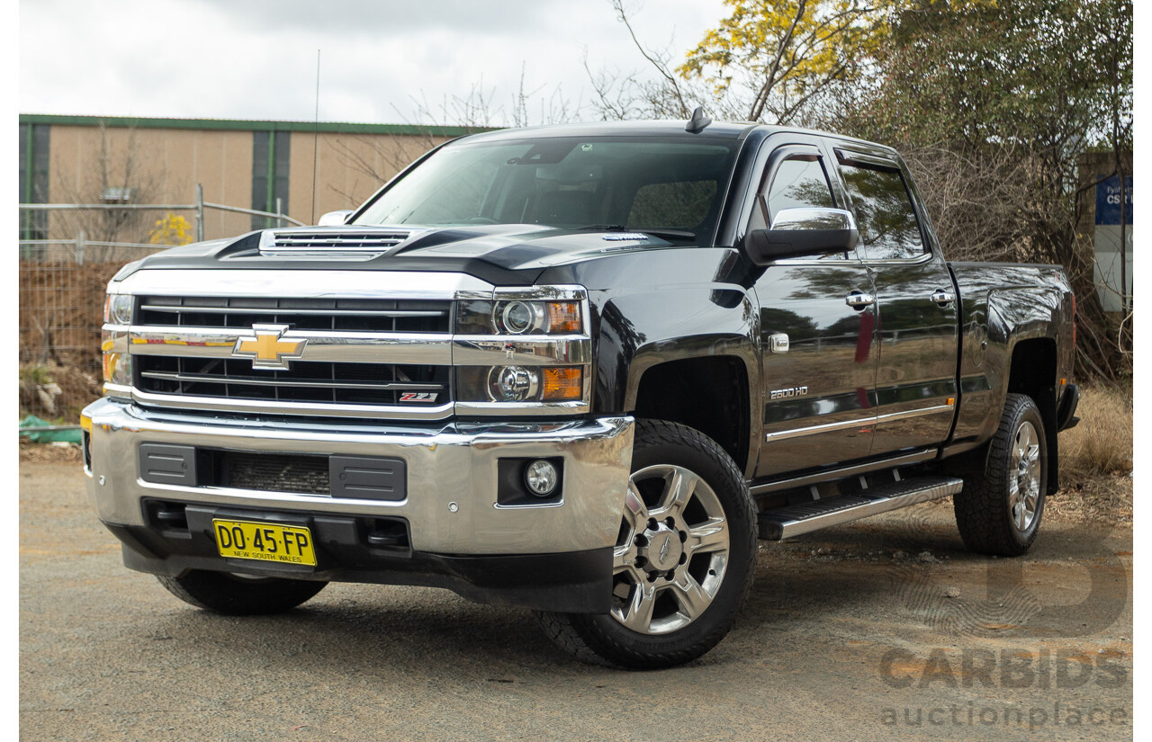 01/2020 Chevrolet Silverado 2500HD LTZ (4x4) C/K25 MY20 4d Crew Cab Black Turbo Diesel V8 6.6L