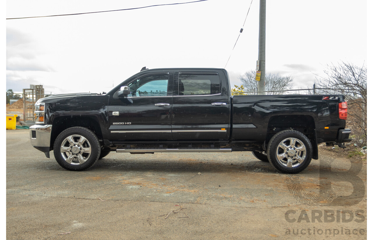 01/2020 Chevrolet Silverado 2500HD LTZ (4x4) C/K25 MY20 4d Crew Cab Black Turbo Diesel V8 6.6L