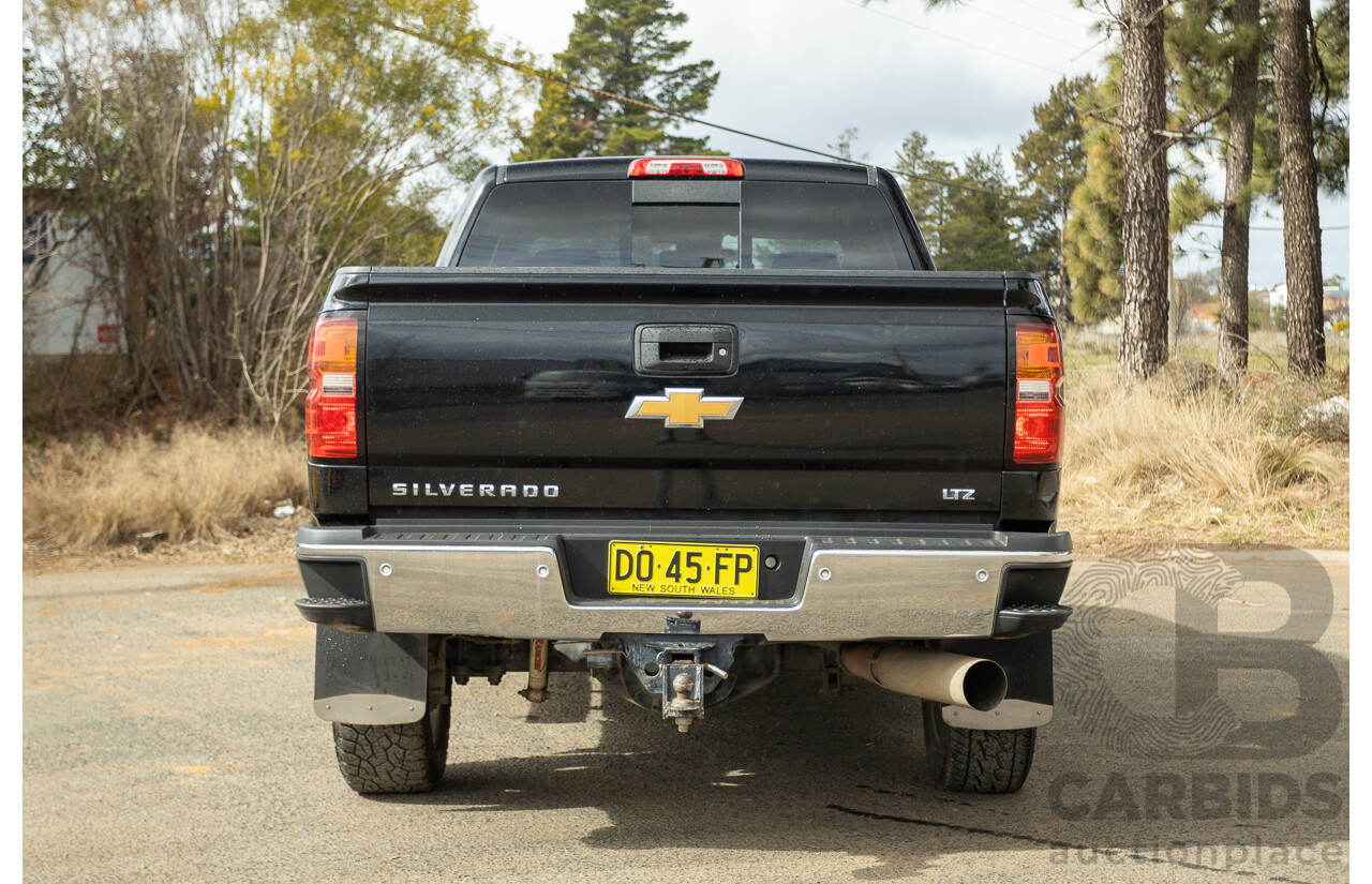 01/2020 Chevrolet Silverado 2500HD LTZ (4x4) C/K25 MY20 4d Crew Cab Black Turbo Diesel V8 6.6L