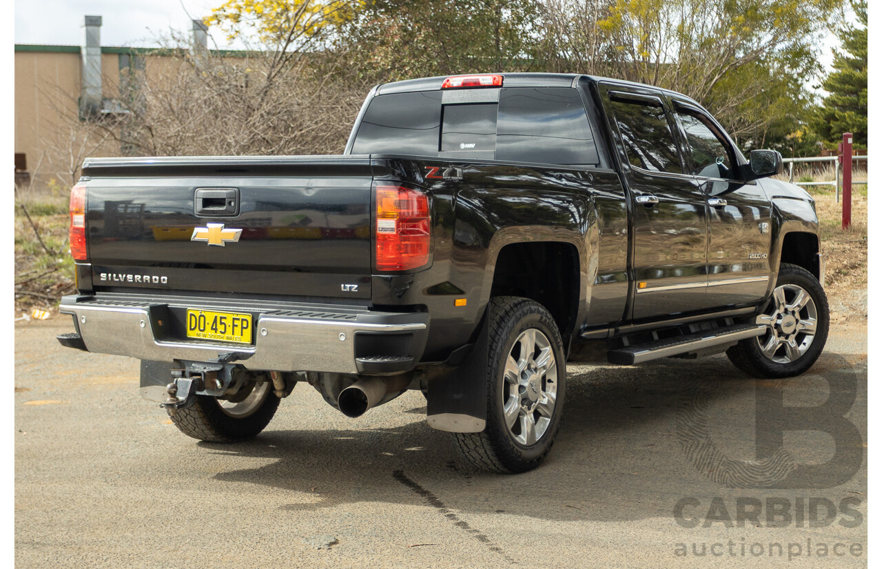 01/2020 Chevrolet Silverado 2500HD LTZ (4x4) C/K25 MY20 4d Crew Cab Black Turbo Diesel V8 6.6L