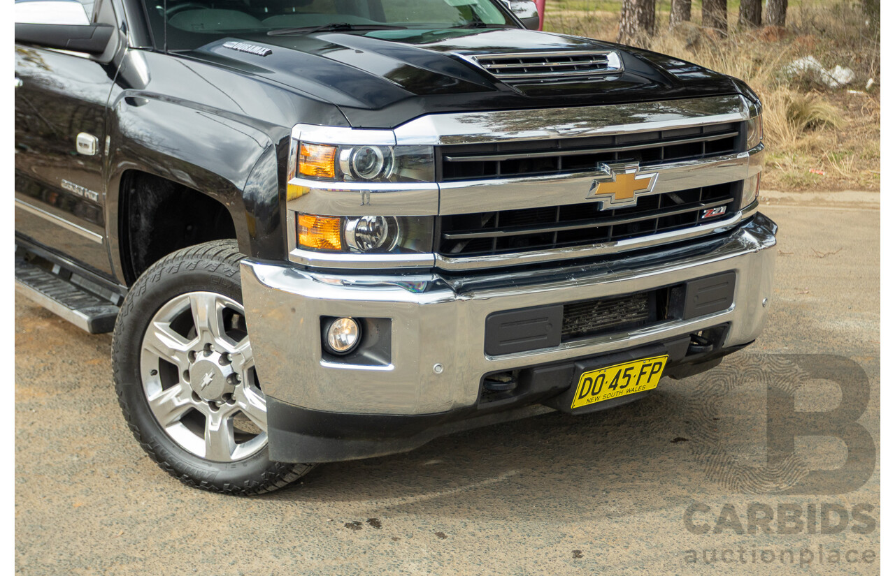 01/2020 Chevrolet Silverado 2500HD LTZ (4x4) C/K25 MY20 4d Crew Cab Black Turbo Diesel V8 6.6L