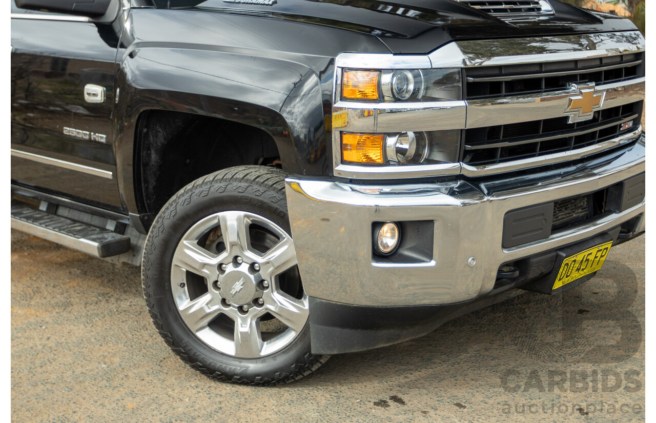 01/2020 Chevrolet Silverado 2500HD LTZ (4x4) C/K25 MY20 4d Crew Cab Black Turbo Diesel V8 6.6L
