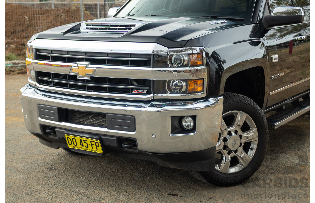 01/2020 Chevrolet Silverado 2500HD LTZ (4x4) C/K25 MY20 4d Crew Cab Black Turbo Diesel V8 6.6L