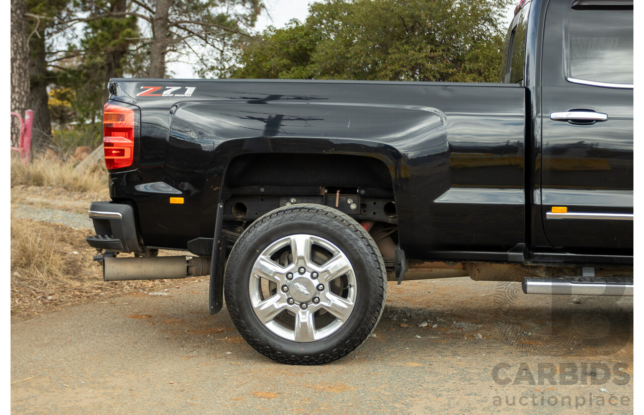 01/2020 Chevrolet Silverado 2500HD LTZ (4x4) C/K25 MY20 4d Crew Cab Black Turbo Diesel V8 6.6L