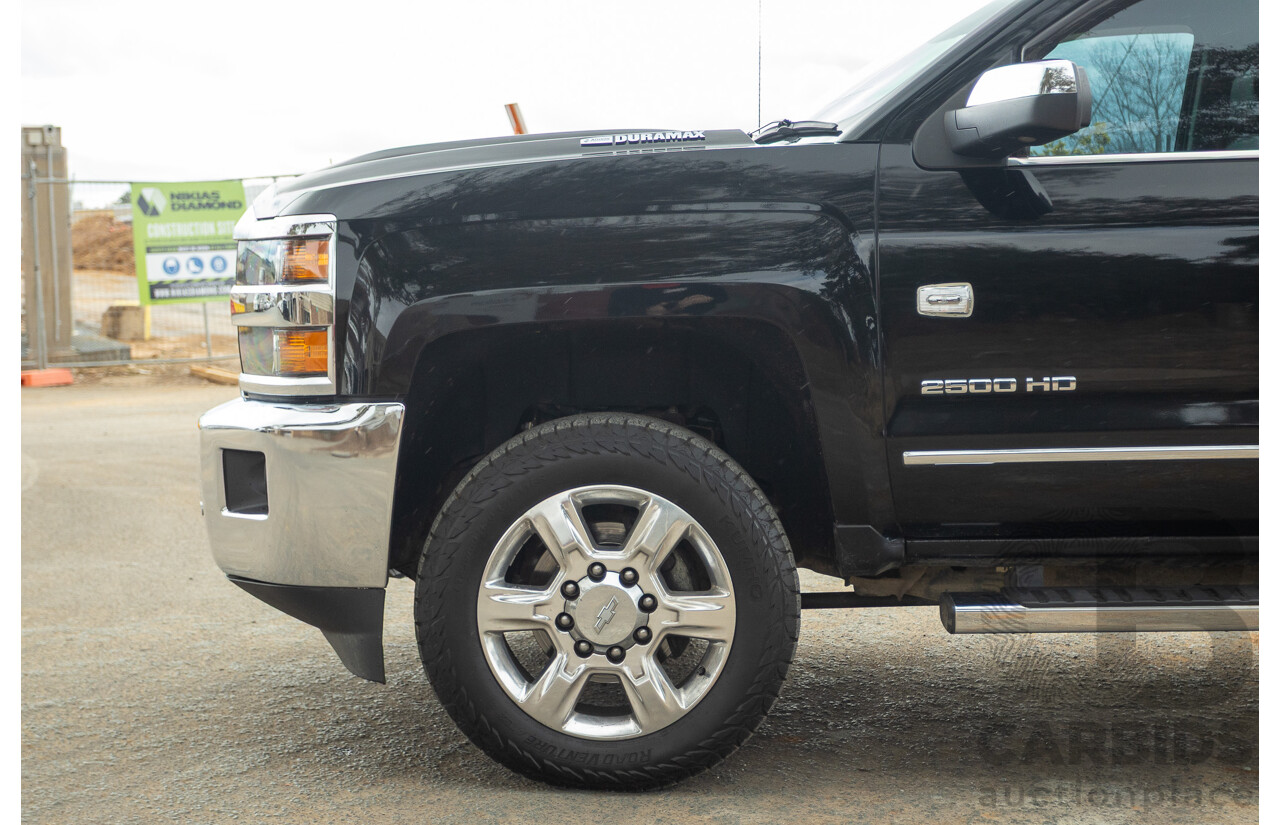 01/2020 Chevrolet Silverado 2500HD LTZ (4x4) C/K25 MY20 4d Crew Cab Black Turbo Diesel V8 6.6L