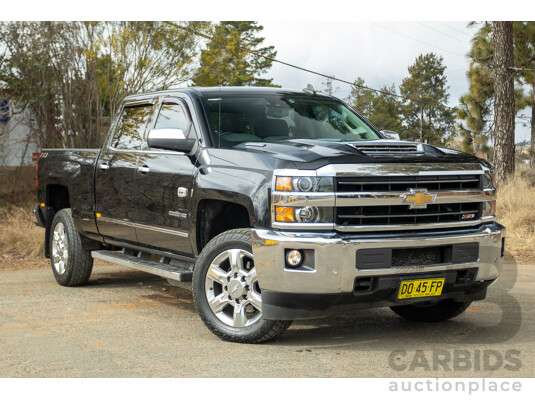 01/2020 Chevrolet Silverado 2500HD LTZ (4x4) C/K25 MY20 4d Crew Cab Black Turbo Diesel V8 6.6L