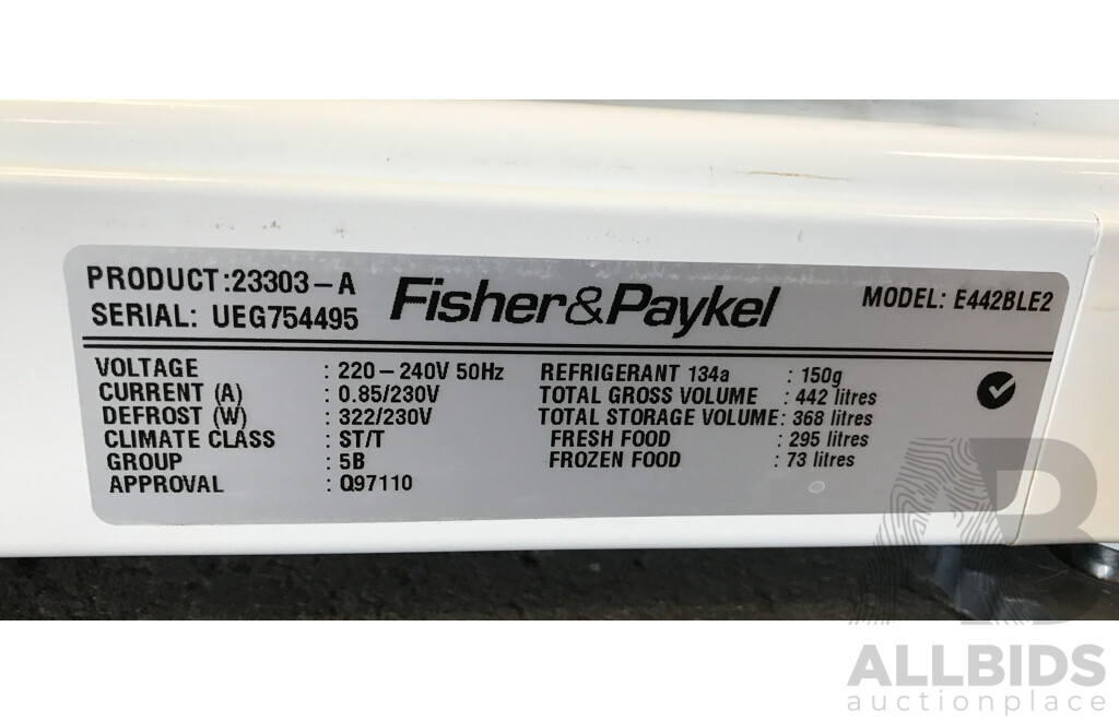 Fisher & Paykel 442L Refrigerator
