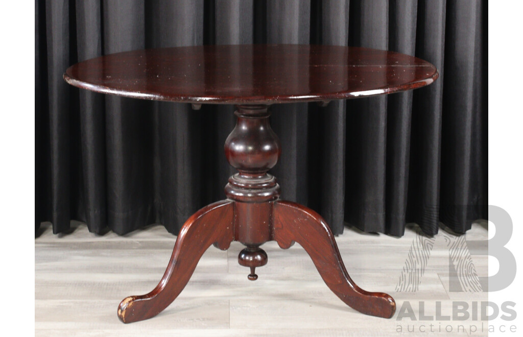 Edwardian Single Pedestal Table