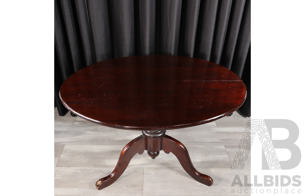 Edwardian Single Pedestal Table