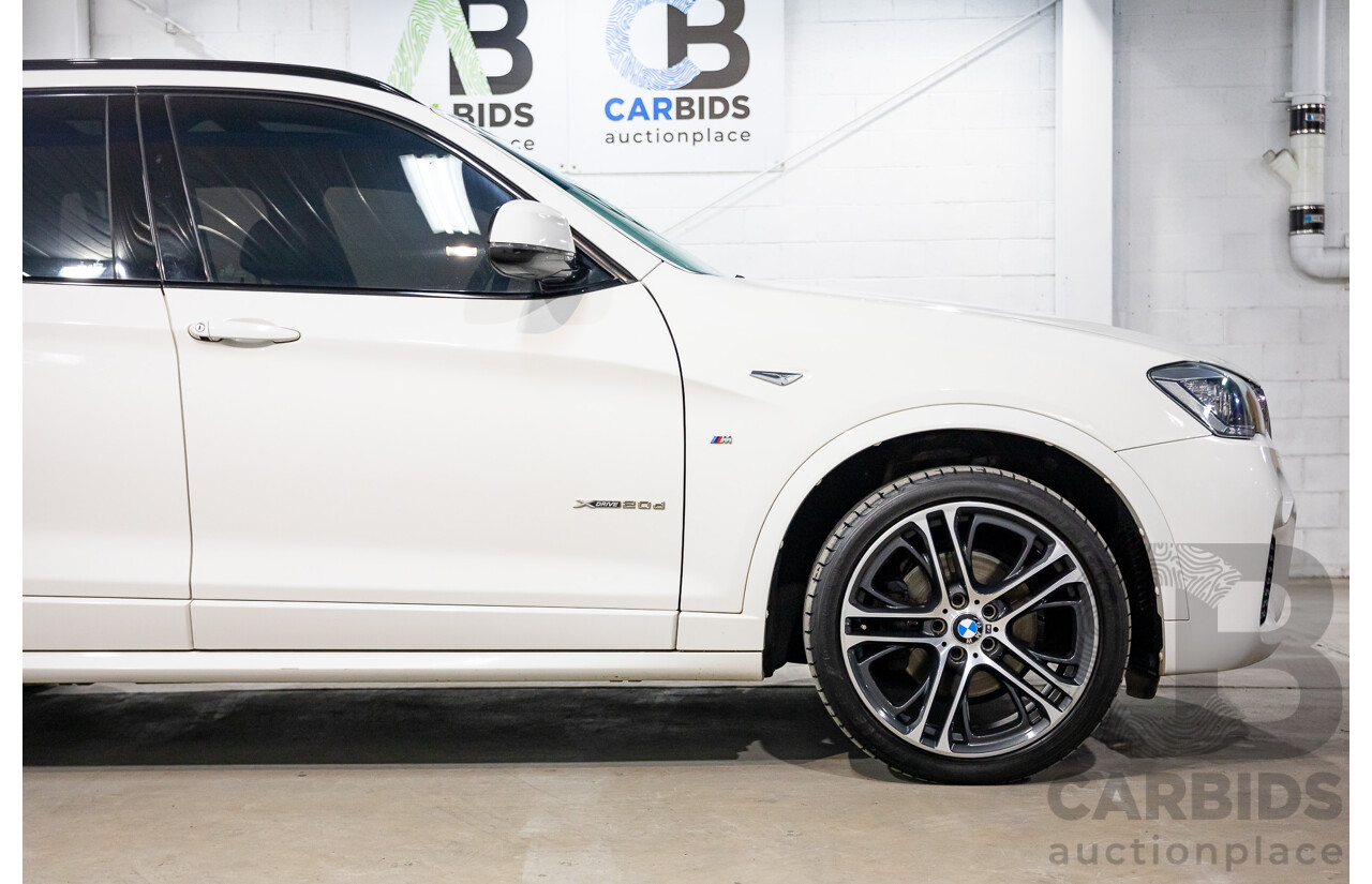 5/2015 BMW X3 xDrive 20d M Sport F25 MY15 4d Wagon Alpine White Turbo Diesel 2.0L