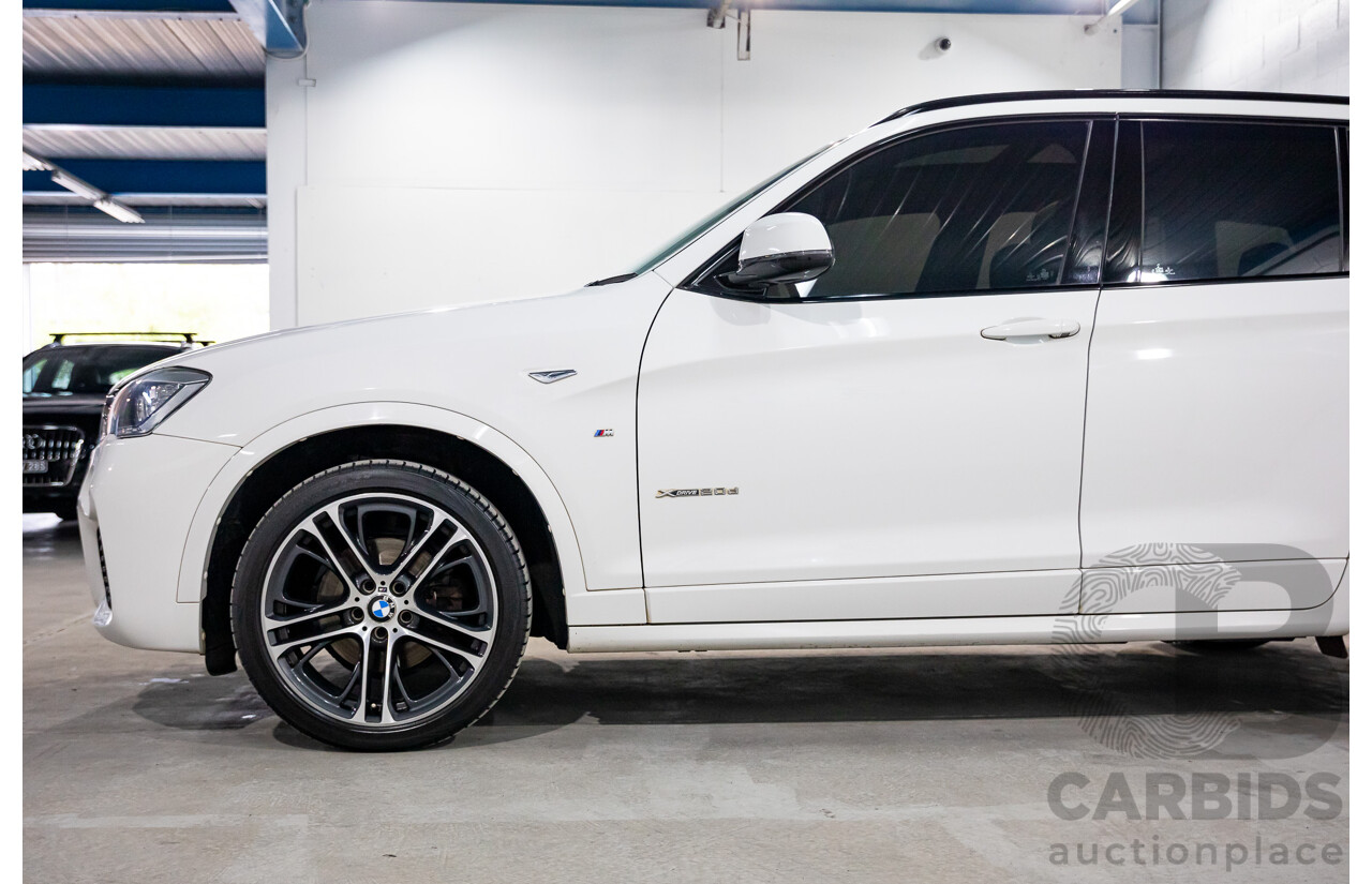 5/2015 BMW X3 xDrive 20d M Sport F25 MY15 4d Wagon Alpine White Turbo Diesel 2.0L