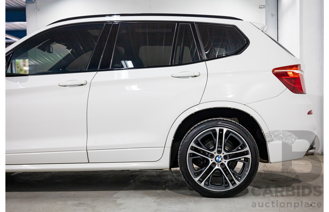 5/2015 BMW X3 xDrive 20d M Sport F25 MY15 4d Wagon Alpine White Turbo Diesel 2.0L