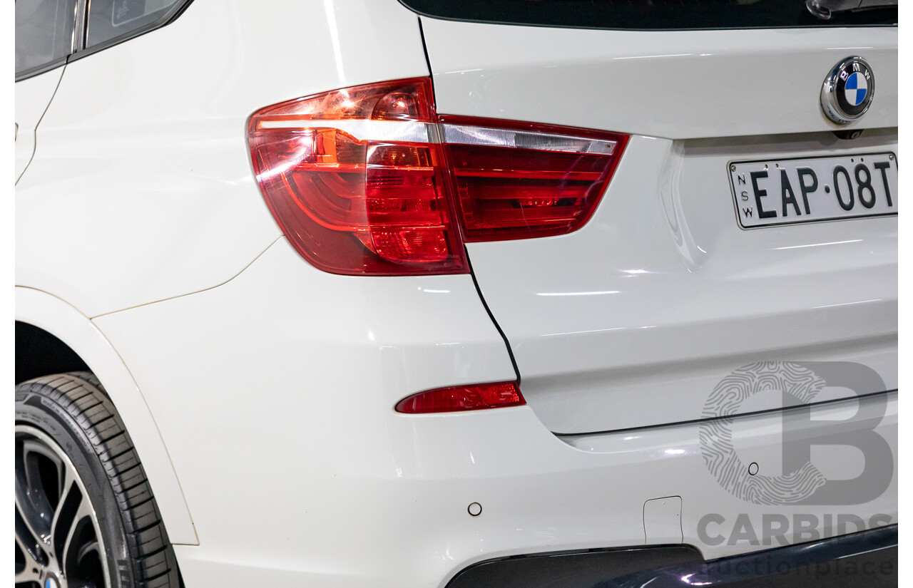 5/2015 BMW X3 xDrive 20d M Sport F25 MY15 4d Wagon Alpine White Turbo Diesel 2.0L