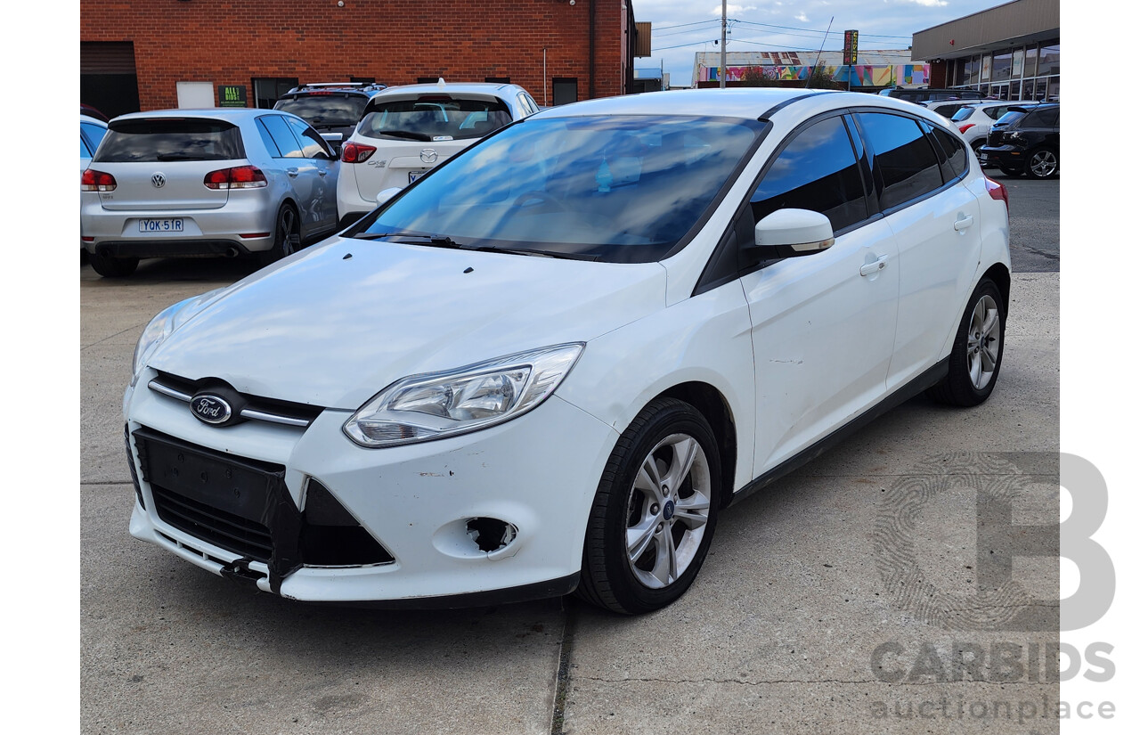 2/2013 Ford Focus Trend LW MK2 5d Hatchback White 2.0L