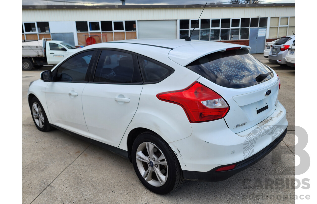 2/2013 Ford Focus Trend LW MK2 5d Hatchback White 2.0L