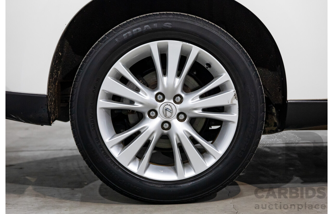 9/2013 Lexus RX350 Luxury GGL15R MY12 4d Wagon White Pearl V6 3.5L