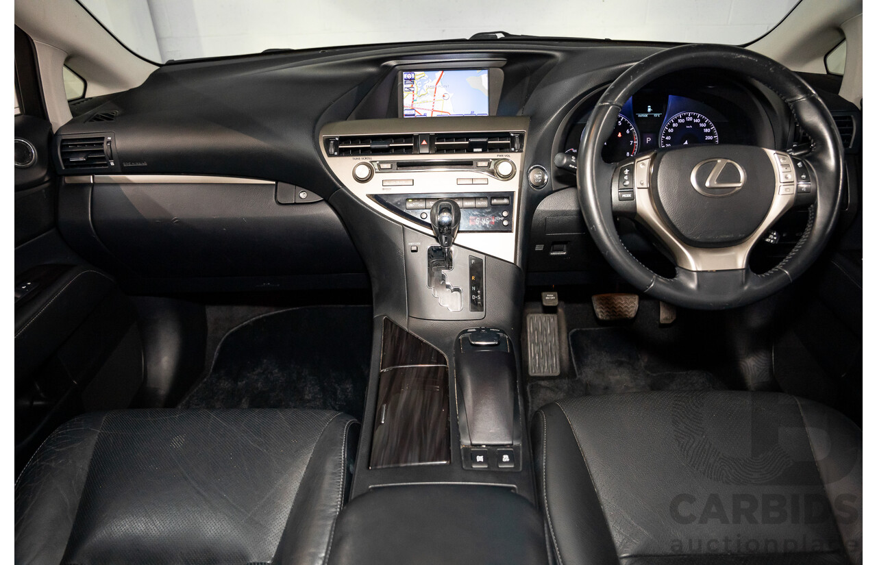 9/2013 Lexus RX350 Luxury GGL15R MY12 4d Wagon White Pearl V6 3.5L