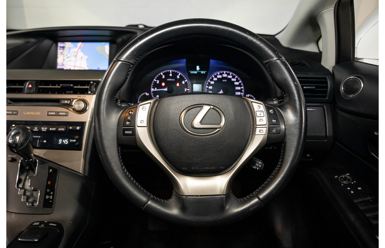 9/2013 Lexus RX350 Luxury GGL15R MY12 4d Wagon White Pearl V6 3.5L