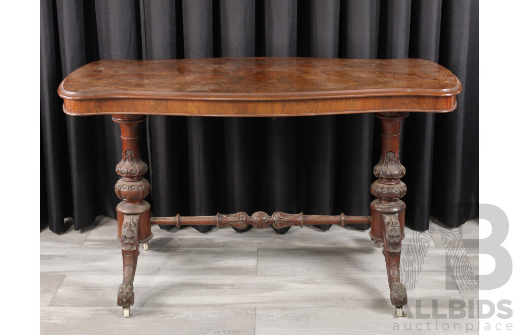 Victorian Mahogany Stretcher Table