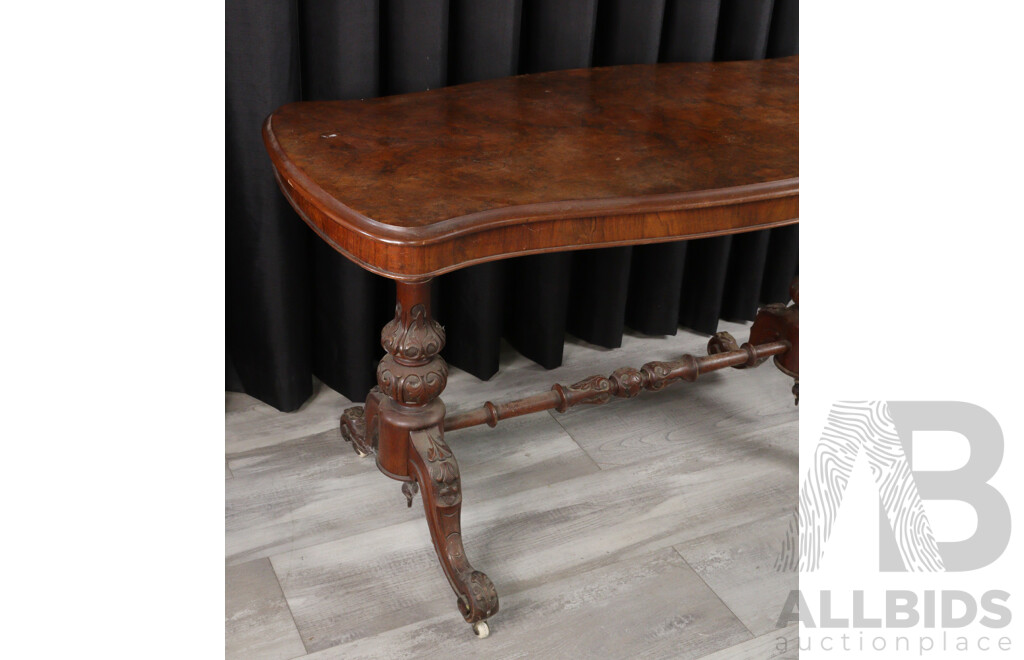 Victorian Mahogany Stretcher Table