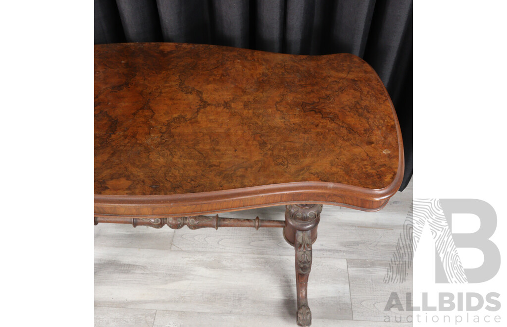 Victorian Mahogany Stretcher Table