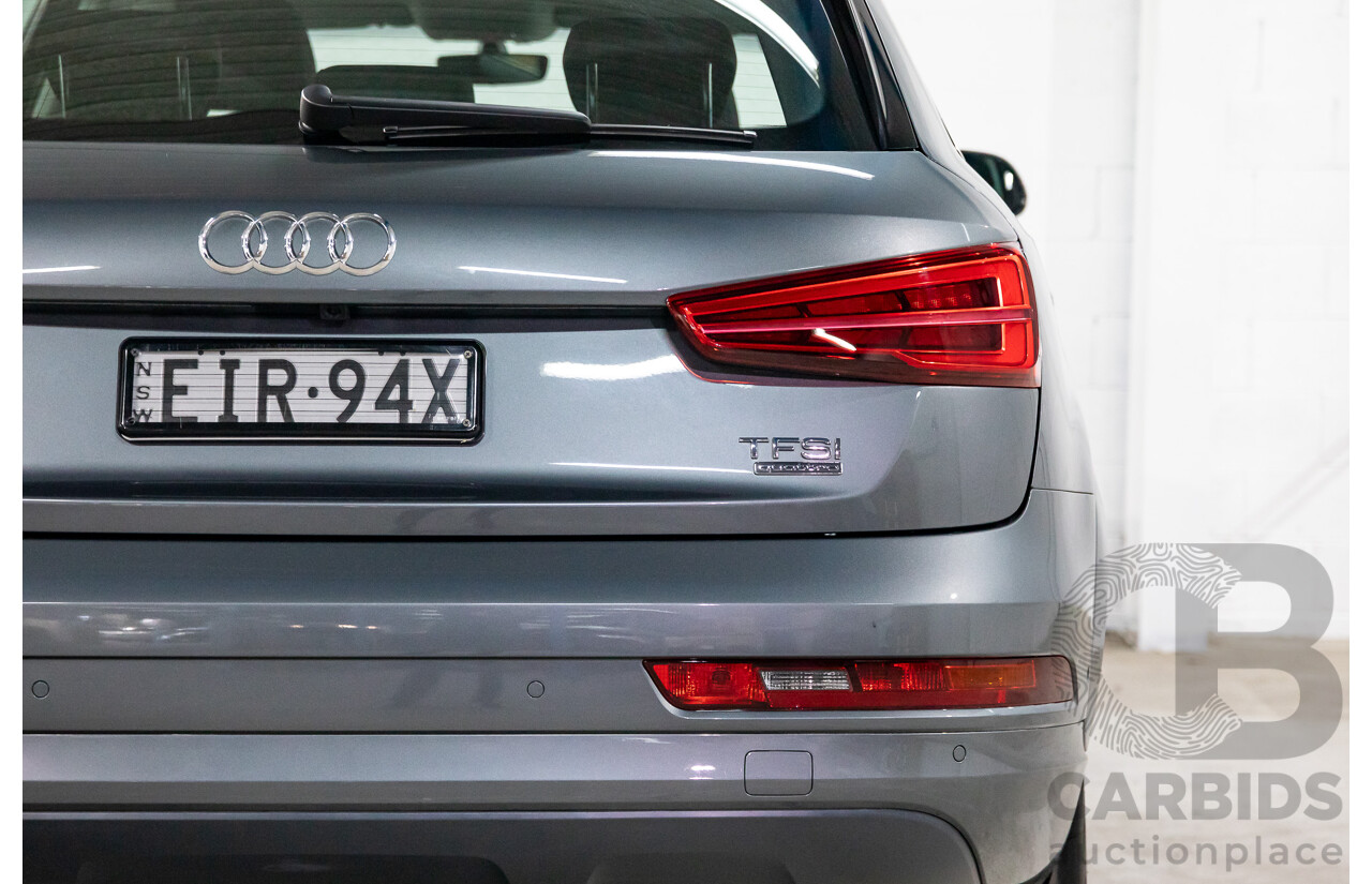 01/2017 Audi Q3 2.0 TFSI Quattro Sport (132kW AWD) 8U MY17 4d Wagon Monsoon Grey Metallic Turbo 2.0L