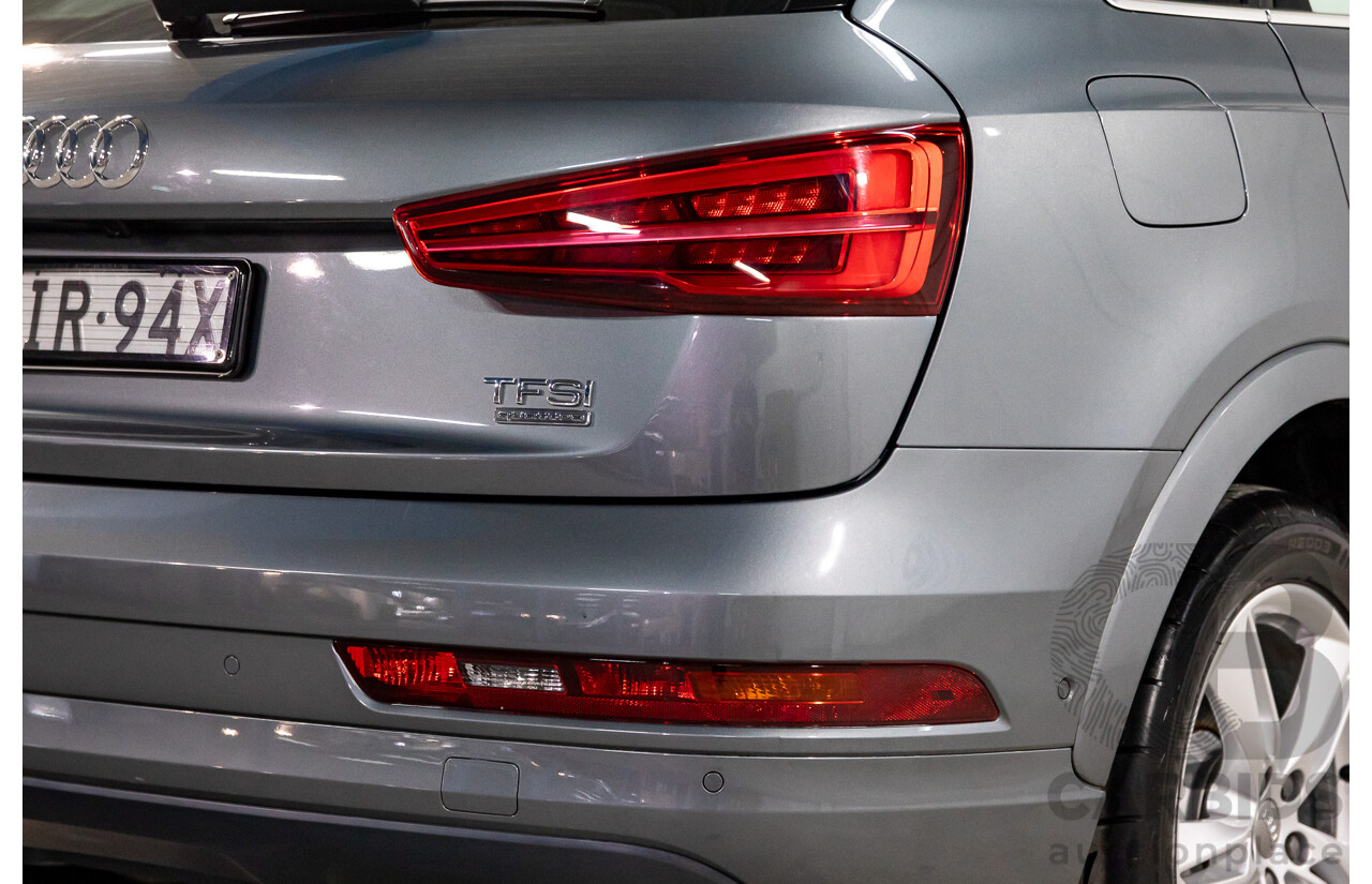01/2017 Audi Q3 2.0 TFSI Quattro Sport (132kW AWD) 8U MY17 4d Wagon Monsoon Grey Metallic Turbo 2.0L
