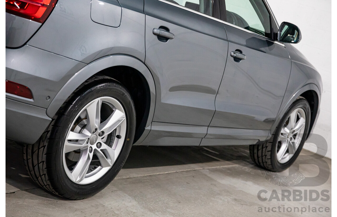 01/2017 Audi Q3 2.0 TFSI Quattro Sport (132kW AWD) 8U MY17 4d Wagon Monsoon Grey Metallic Turbo 2.0L