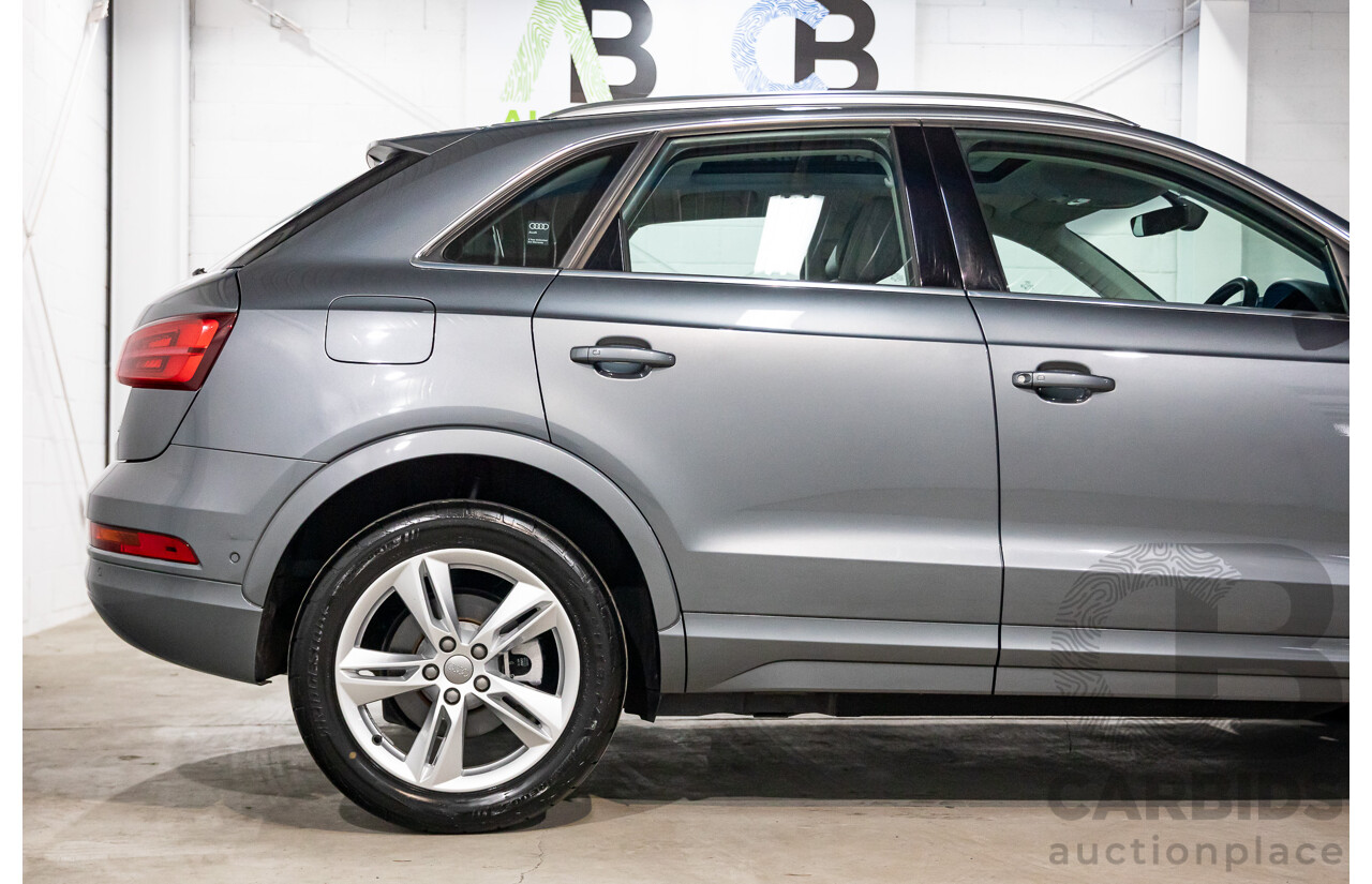 01/2017 Audi Q3 2.0 TFSI Quattro Sport (132kW AWD) 8U MY17 4d Wagon Monsoon Grey Metallic Turbo 2.0L
