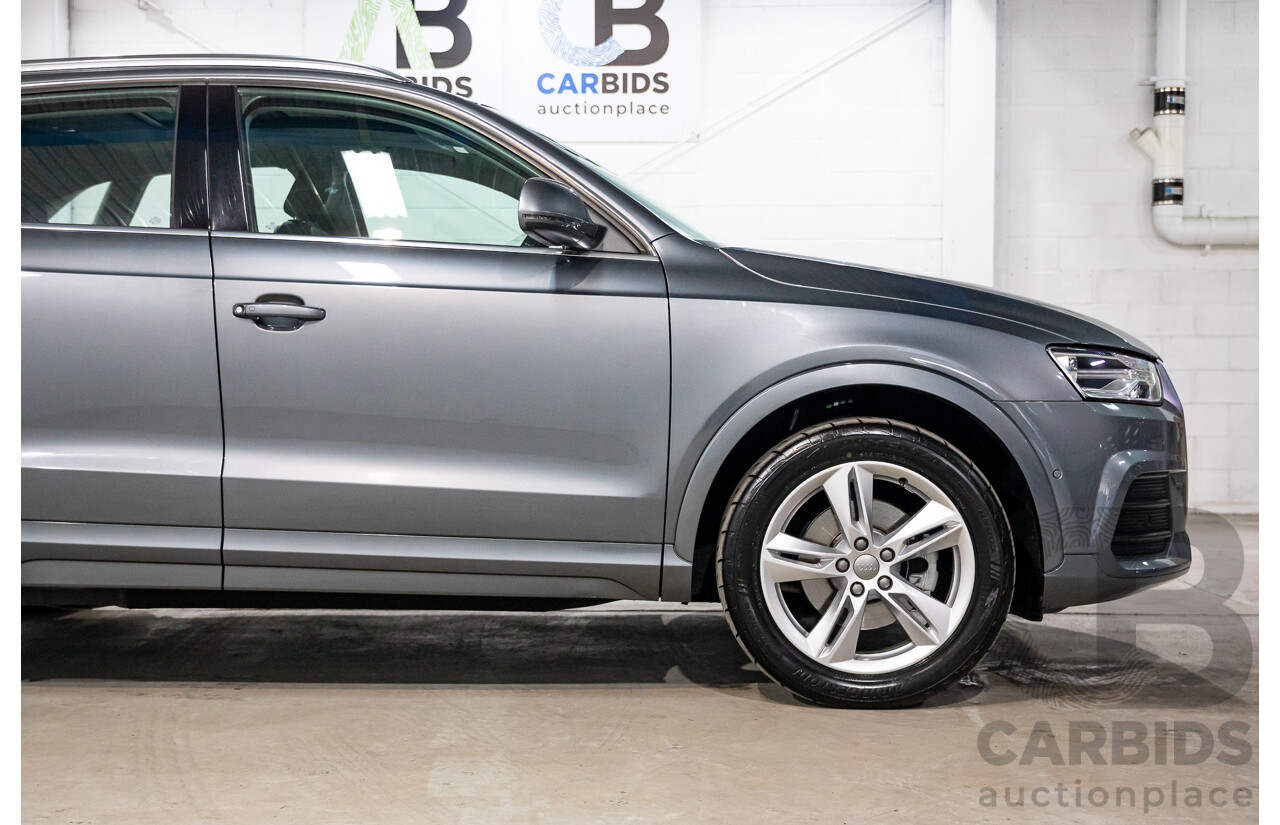 01/2017 Audi Q3 2.0 TFSI Quattro Sport (132kW AWD) 8U MY17 4d Wagon Monsoon Grey Metallic Turbo 2.0L