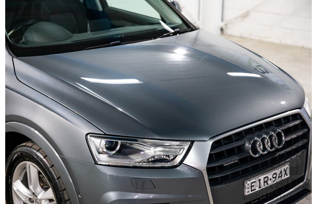 01/2017 Audi Q3 2.0 TFSI Quattro Sport (132kW AWD) 8U MY17 4d Wagon Monsoon Grey Metallic Turbo 2.0L