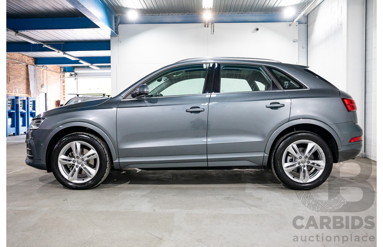 01/2017 Audi Q3 2.0 TFSI Quattro Sport (132kW AWD) 8U MY17 4d Wagon Monsoon Grey Metallic Turbo 2.0L