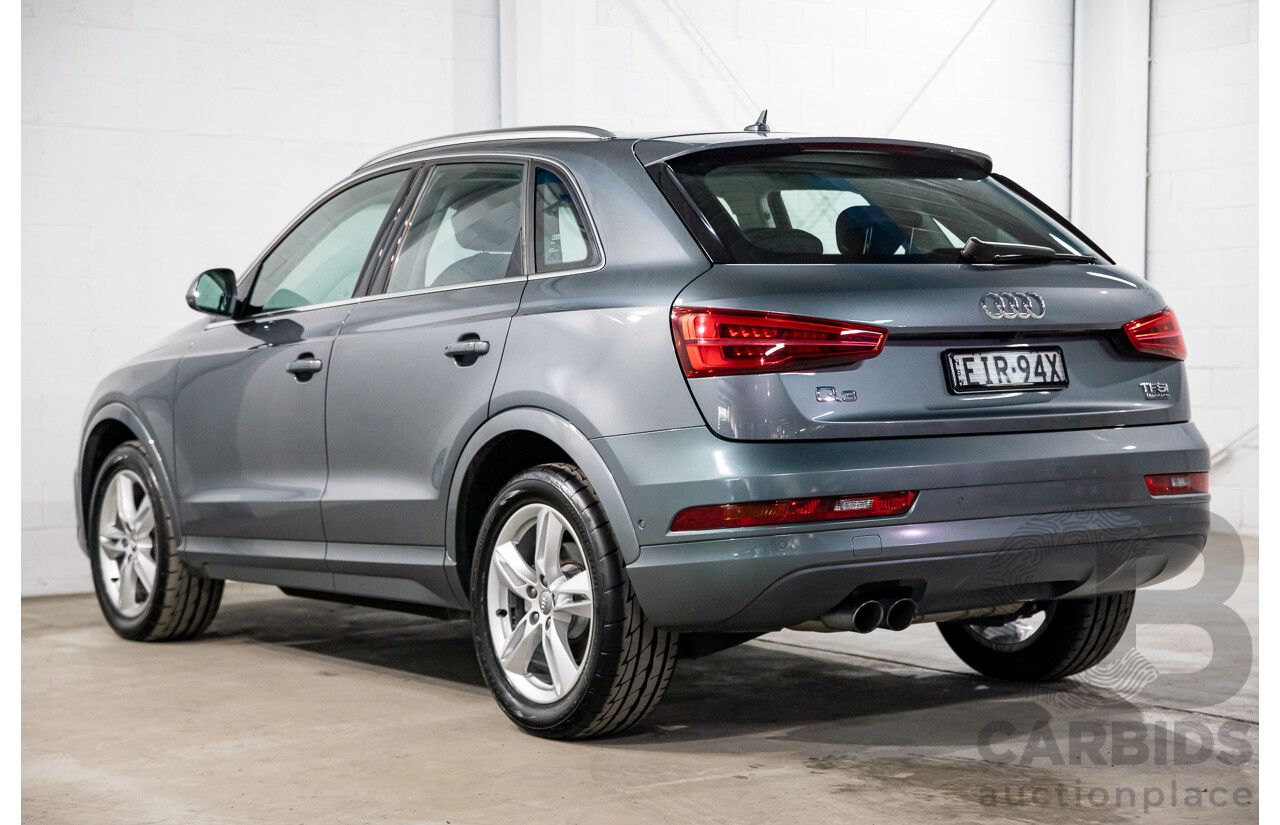 01/2017 Audi Q3 2.0 TFSI Quattro Sport (132kW AWD) 8U MY17 4d Wagon Monsoon Grey Metallic Turbo 2.0L