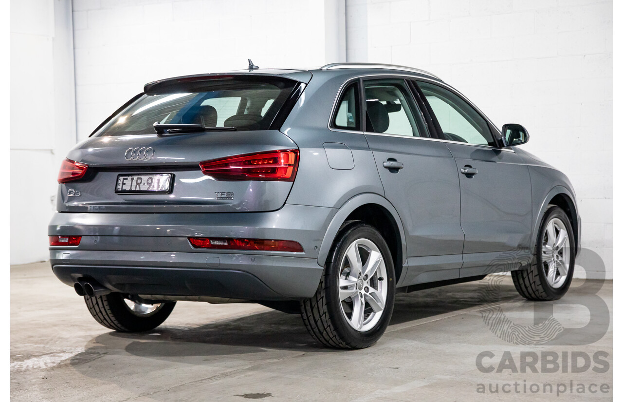 01/2017 Audi Q3 2.0 TFSI Quattro Sport (132kW AWD) 8U MY17 4d Wagon Monsoon Grey Metallic Turbo 2.0L