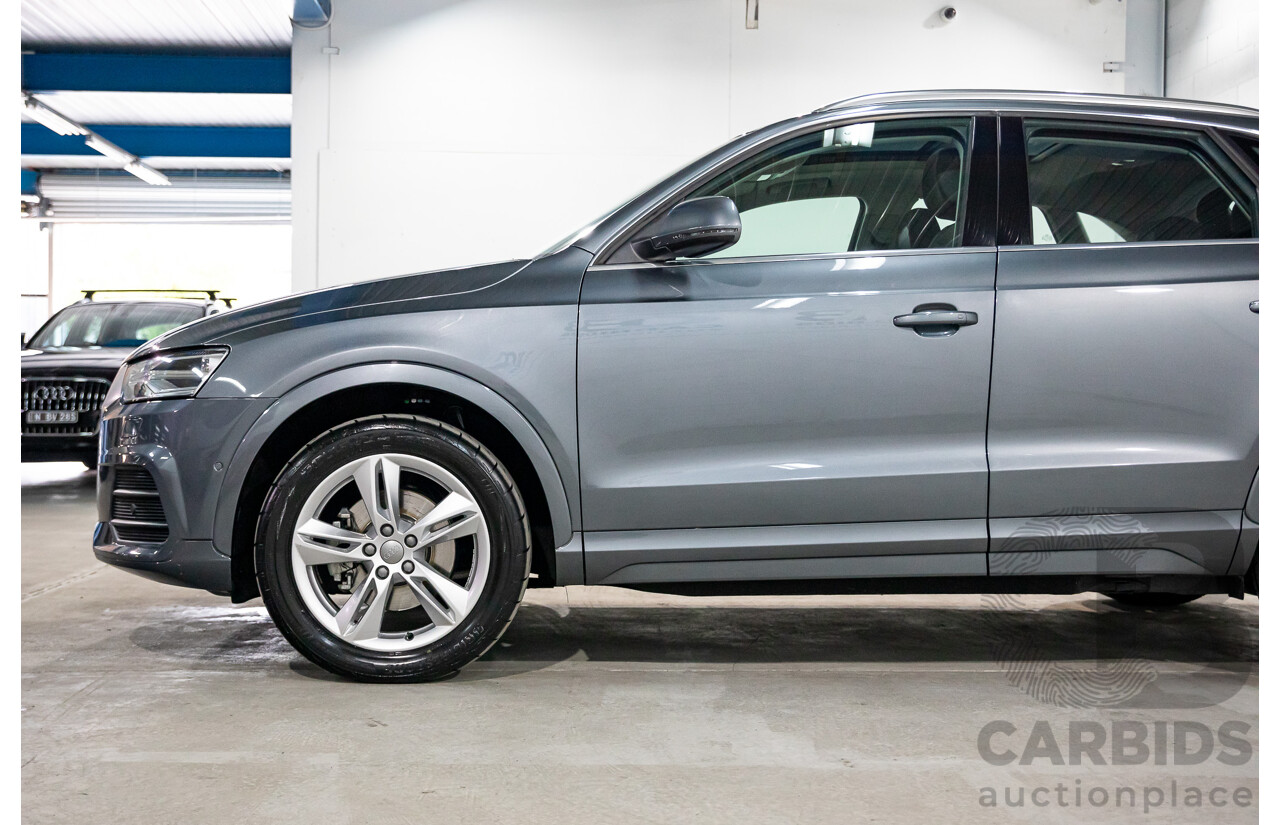 01/2017 Audi Q3 2.0 TFSI Quattro Sport (132kW AWD) 8U MY17 4d Wagon Monsoon Grey Metallic Turbo 2.0L